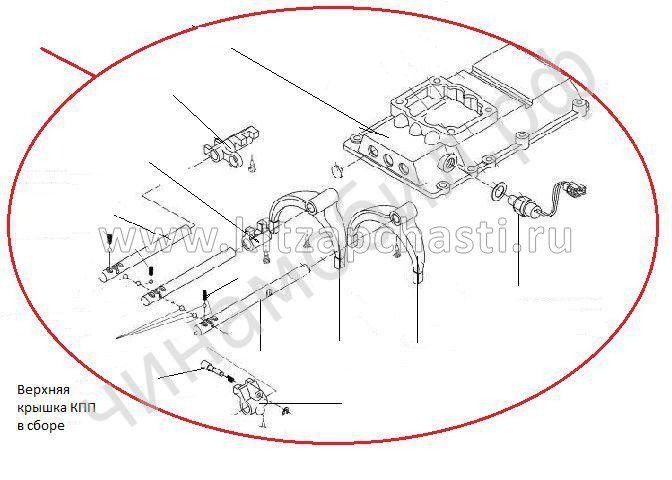 Механизм переключения передач в сборе BAW Fenix 1065 Евро 3 LG5T35BQ-1702015